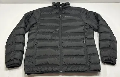 Men’s Eddie Bauer EB650 Full-Zip Down Puffer Jacket Size L Black • $42