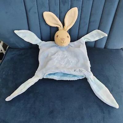 Kaloo Bunny Rabbit Hand Puppet Comforter Blanket Soft Toy Blue • £16.99