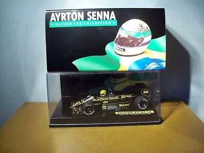 £60 • Buy 1/43 Minichamps Lotus 98t Renault Turbo 1986 Ayrton Senna Collection Nr 12