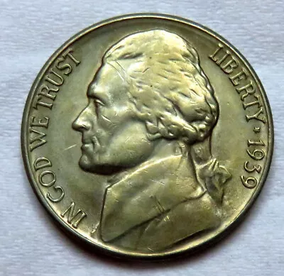 1939-S Jefferson Nickel__BU / MS__obverse Scratched • $9.99