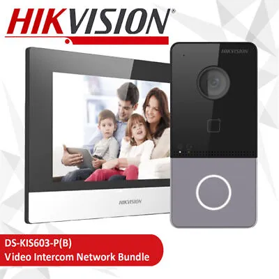 Hikvision DS-KIS603-P(B) WIFI POE Video Intercom System Kit Villa Door Station • $227.05