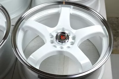 4 New DDR Fuzion 16x7 5x100/114.3 38mm White Polished Lip Finish 16  Wheels Rims • $629