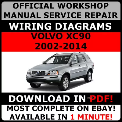 OFFICIAL WORKSHOP Repair MANUAL For VOLVO XC90 2002-2014 WIRING # • $13.67