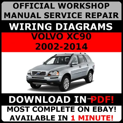 OFFICIAL WORKSHOP Repair MANUAL For VOLVO XC90 2002-2014 WIRING • $11.24