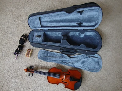 $54 • Buy 1/16 Violin W/hard Case, Carrying Straps, Rosin, No Bow