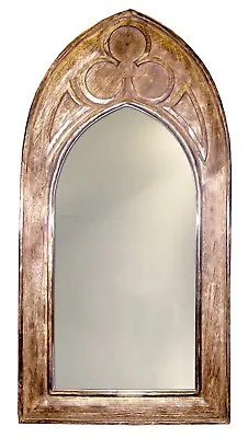 £39.95 • Buy 61cm Wall Mirror Arched Gothic Style Solid Mango Wood Frame 