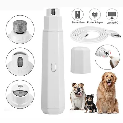 Electric Dog Toe Nail File Grinder Clippers Cat Pet Claw Grooming Trimmer Tools • $10.25