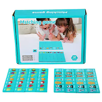 Memory Game For Kids Matching Cards Wooden Educational Mini Memory Game For Kids • $38.19