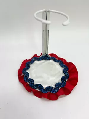 Decorated Metal Stand For Madame Alexander 8  - 10   Dolls Red White & Blue • $12