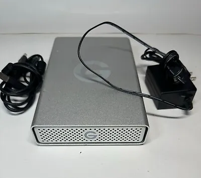 G-Technology 2TB G-Drive USB 3.0 Desktop External Hard Drive Silver  W/PSU & USB • $125