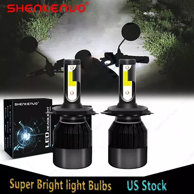 2 6000K Bright LED Headlight Bulbs For Honda Motorcycle 2021 CRF300L 60/55w US • $19.43