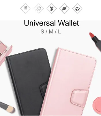 Hanman Universal Leather Wallet Flip Case Cover For Xiaomi Redmi Note 6 Pro • $10.95