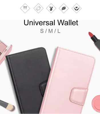 New Luxury Hanman Universal Leather Wallet Flip Case Cover For Xiaomi Mi A2 • $11.99