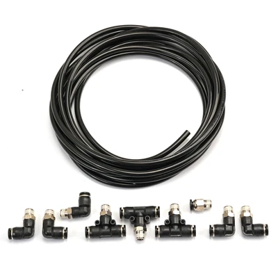 $39.79 • Buy NEW Push Lock Vacuum Line Fittings Tubing Kit For Twin Wastegates Turbo Vehicles