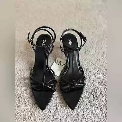 Zara High Heeled Strap Sandals - Size 8 - Brand New With Tag • $70