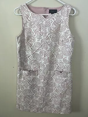 Victoria Beckham For Target Lined Dress Womens Pink Paisley Sz Small S • $14.99