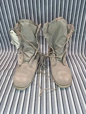 WELLCO U.S. ARMY HOT WEATHER COMBAT BOOTS SIZE 5 1/2 Extra Wide  Made In USA  • $29.95
