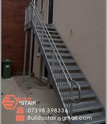 £1 • Buy Steel Staircase ,Metal Fire Escape, Steel Stairs ,metal Steps, Flat Pack Bespoke