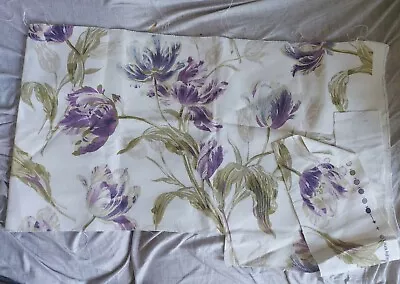 Laura Ashley Gosford Fabric  Plum Approx 0.38 Metre L + Extra X 137/142 Cm Wide. • £4.99