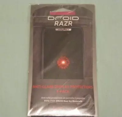 Single Anti-Glare Screen Display Protector For DROID Razr Motorola FREE SHIPPING • $6.99