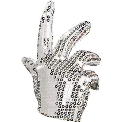 Rubie's - Michael Jackson Sequin Glove - Adult Costume Accessory - Silver • $9.95