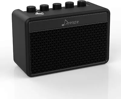 🎸𝗗𝗢𝗡𝗡𝗘𝗥 Mini Electric Guitar Amplifier 5W Portable Amp Retro British Tone • £33.66