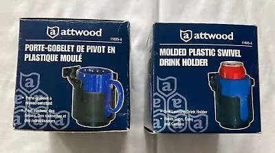 Attwood Molded Plastic Swivel Drink Holders - Pair - #11635-4 • $8.50