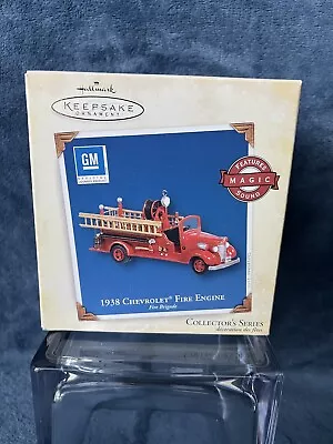 Hallmark Keepsake Ornament 1938 Chevrolet Fire Engine Fire Brigade #3~ 2005 * • $8.95