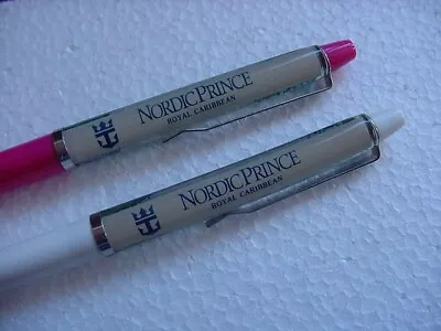 Lot Of 2 VIntage Nordic Prince Royal Caribbean Cruise Floaty Ballpoint Pens NICE • $12.50