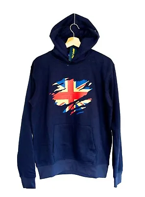 Vintage Designer Hoodies With Union Jack Flag Unisex Men Women Boy Girl Gifts UK • £15.95