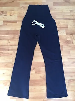 £3.99 • Buy Ladies Maternity New Look Size 10 Over Bump Navy Blue Jogging Bottom Trousers