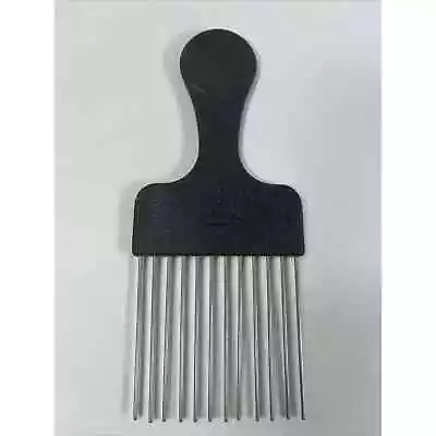 Vtg 90s Goody Hair Pick Metal Tines Black Plastic Textured Comb Lift USA 6.5  • $19.95