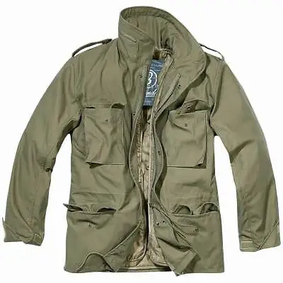 Brandit Mens Classic M65 Field Jacket Removable Quilted Liner Military Army Coat • £62.95