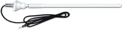 Dual MANT16W Durable Mast Long Range Marine Radio Flexible Antenna AM/FM White • $19.99