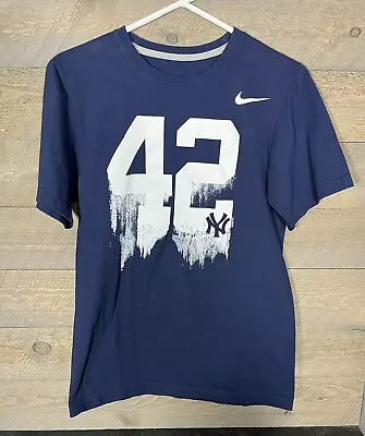 NIKE - NEW YORK YANKEES - MARIANO RIVERA - #42 - SANDMAN - T SHIRT - SIZE Small • $24.99