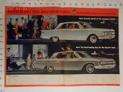 1961 Mercury Comet Monterey Poster Print Ad For 1962 Car Auto Models 4 Pages • $8.99