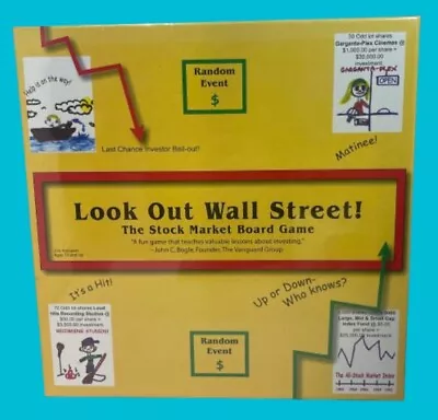 Look Out Wall Street! The Stock Market Board Game SEALED. New Factory Sealed • $27.77