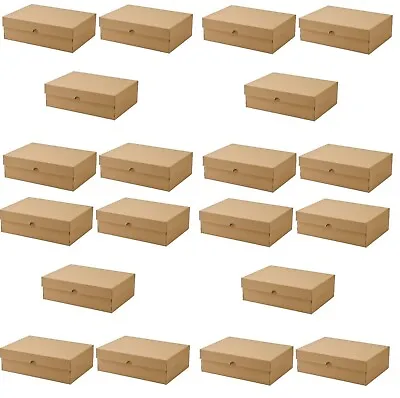 20X IKEA Strong Cardboard Storage Boxes With Lid ARCHIVE A4 Stackable StorageBox • £24.99