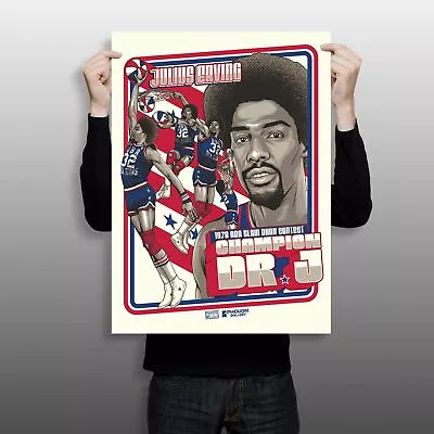 Julius  Dr. J.  Erving 1976 ABA Slam Dunk Legendary Moments 18  X 24  Serigraph • $70