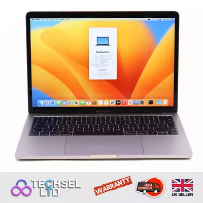 Apple MacBook Pro 13” 2017 A1708 Core I5 2.3GHz 8GB RAM 128GB NVMe SSD Ventura • £289.99