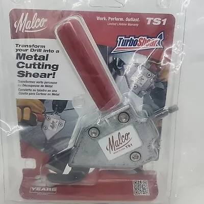 NEW Malco TS1 Turbo Shear 20 Gauge Capacity Sheet Metal Cutting Attachment  • $59.99