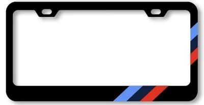 $14.99 • Buy 1x For BMW Accessories Tri 3 Color Car SUV License Plate Tag Frame M Power Cover