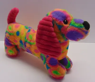 2015 Toys R' Us Boho Hippie Tie-dye Weenie Dog Dachshund Plush Toy • $14