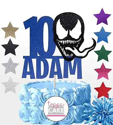 Personalised Venom Character Cake Toppers Decoration Topper Marvel Universe • £3.99