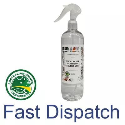 Eucalyptus Sanitising Alcohol Spray 80% 500 ML • $9.10