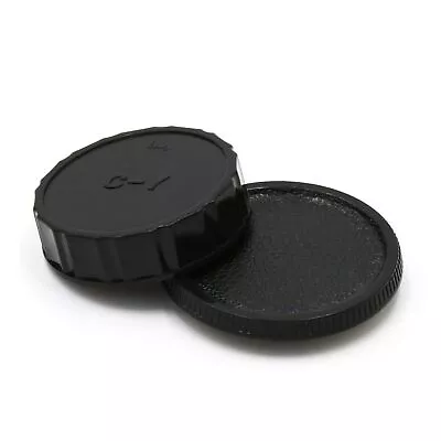 Camera Body Cover Cap + Rear Lens Cap For Contax Yashica C/Y CY Mount Lens NEW • £2.39