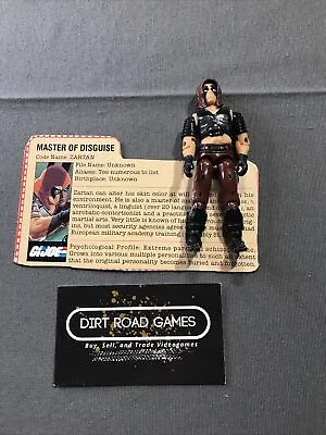 GI JOE ARAH Zartan Figure 1984  With File Card Vintage G.I. • $29.99