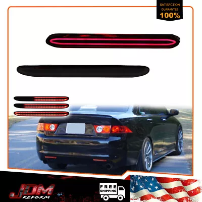 For 2004-2008 Acura TSX Smoke Rear Bumper Reflector LED Tail Brake Signal Lights • $22.99