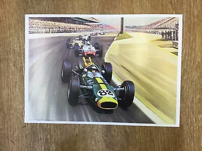 Jim Clark Indianapolis By Roy Nockolds F1 Car Print • £5