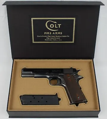 PISTOL GUN PRESENTATION CUSTOM DISPLAY CASE BOX For COLT M1911 Government.45 ACP • $125